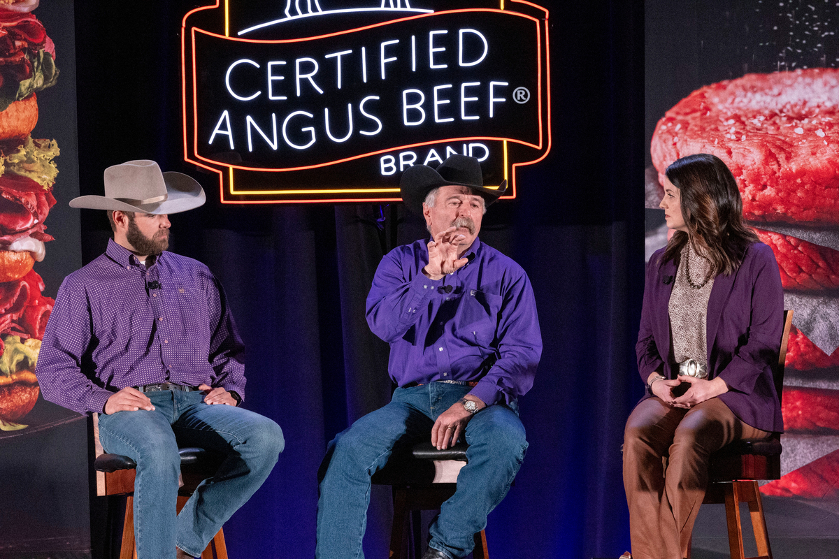 Cole and Mark Gardiner speaking on a panel with Kara Lee at Foodservice Leaders Summit. 