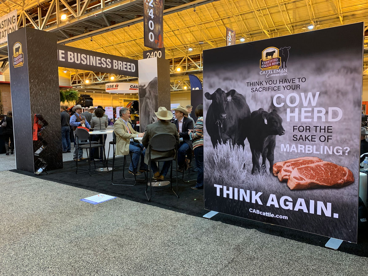 Angus booth at NCBA 2019